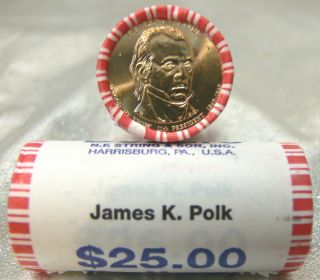 2009 D JAMES K POLK PRESIDENTIAL DOLLAR UNCIRCULATED BANK ROLL