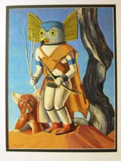 Paul Jones Listed New Mexico Kachina Painting RARE