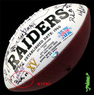 2012 Oakland Raiders Team Signed NFL Football Darrius Heyward Bey COA