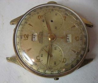 Vintage Angelus Chronodato Watch with Day and Date