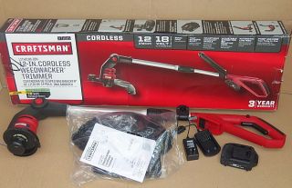 REDUCED New Craftsman 18 Volt Lithium ion Grass Trimmer and Edger