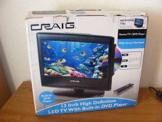 Craig 13 LED Widescreen TV DVD Player Television Combo HD Flatscreen