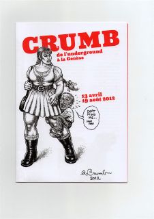 CRUMB R ROBERT SIGNED WITH A CAPTION 6 X 8 inches CLOSED PAMPHLET FOLD