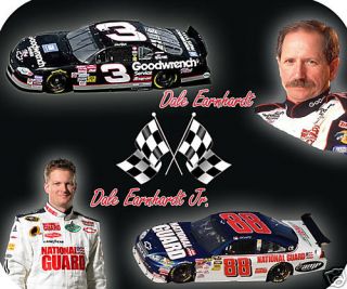 Dale Earnhardt Jr and Dale Earnhardt SR Mouse Pad