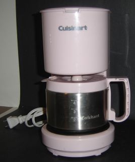 Pink Cuisinart Coffee Maker Machine Kitchen Appliance DCC 450 4 cup