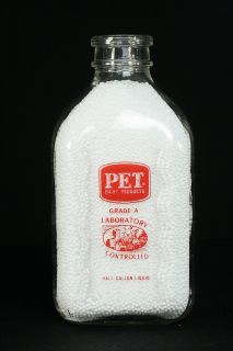 Pet Dairy Products 2 Quart 1 2 Gallon Milk Bottle Red ACL Laboratory