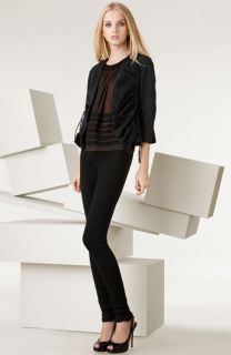 Ports 1961 Chiffon Blouse & Stretch Wool Leggings with Taffeta Jacket