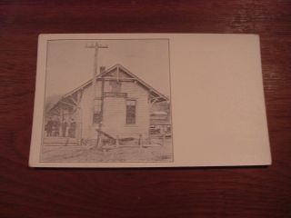 Post Card of Dalmatia NorthD Co PA Georgetown Railroad Station Old
