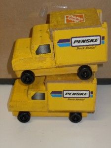  of 2 5 Wooden Penske Truck Rental Trucks Cube Van  Yellow