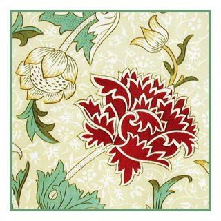 Arts Crafts Era William Morris Cray Chrysanthemum Counted Cross Stitch