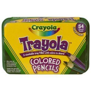 Crayola 54ct pcs col Trayola Colored Pencils assorted pencil set NEW