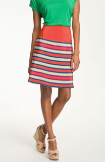 MARC BY MARC JACOBS Jacobson Stripe Silk A Line Skirt