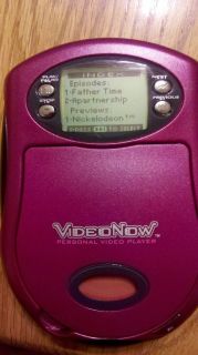 Video Now B&W PINK PERSONAL Video Player w/ 2 discs& by Hasbro
