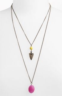 Stephan & Co. Layered Arrowhead Pendant Necklace