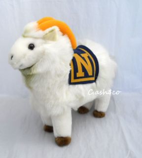Dakin Vintage 1978 White Navy Goat Mascot Plush Stuffed RARE 16
