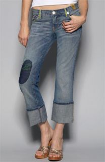 July 25 Embellished Crop Rigid Jeans