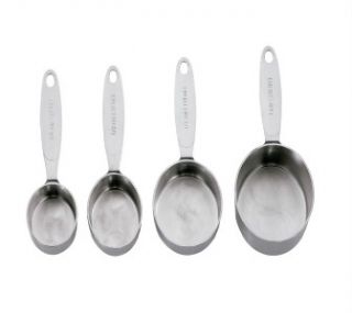 Cuisipro 4 Piece Stainless Steel Measuring Cup Set New