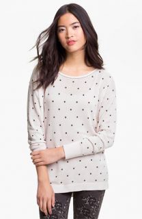 Frenchi® Polka Dot Lightweight Cotton Sweater (Juniors)