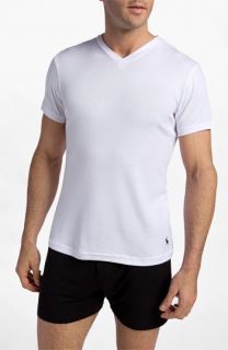 Polo Ralph Lauren V Neck T Shirt (Big) (2 Pack)