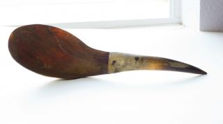 Dall Sheep Horn Ladle Pacific Northwest Indian Made Old
