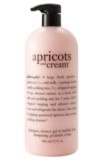 philosophy apricots and cream shampoo, shower gel & bubble bath ( Exclusive) ($32 Value)