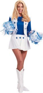 Womans Dallas Cowboys Cheerleader Halloween Costume LG