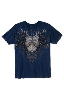 Affliction Print Crewneck T Shirt (Men)