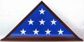 US VETERAN MILITARY MEMORIAL AMERICAN BURIAL FLAG DISPLAY CASE SOLID