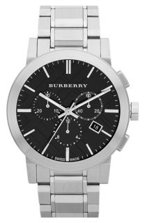 Burberry Check Stamped Chronograph Bracelet Watch