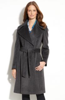 Calvin Klein Wool Blend Wrap Coat