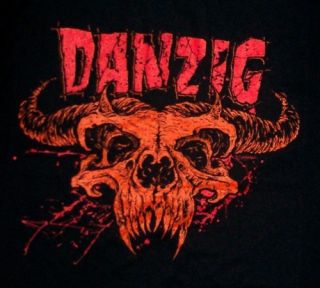 Danzig CD lgo Demi Skull Official Shirt Small New Samhain Misfits