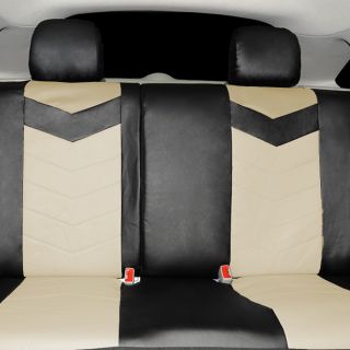 Synthetic Leather Semi Custom Car Seat Covers 40 60 Top Split Sahara 2