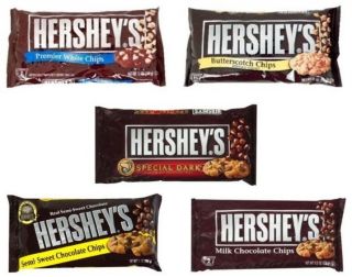 Hersheys Chocolate Baking Chips Cookie Morsels 2 Bags