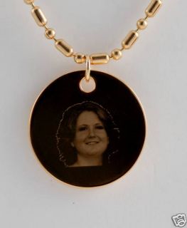Custom Engraved Photo Pendant Necklace Jewelry