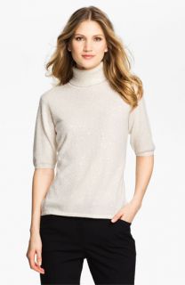 Pure Amici Embellished Cashmere Turtleneck Sweater