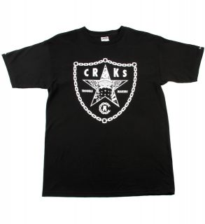 Crooks Castles Raiders Black White Logo T Shirt Medium New in Bag