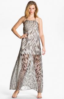 Young, Fabulous & Broke Gila Leopard Chiffon Maxi Dress