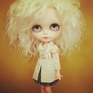 Ooak custom blythe big eyes doll with pure neemo body by Natcase1