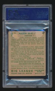 Signed 1934 Goudey Card Kiki Cuyler Cubs PSA DNA Authentic