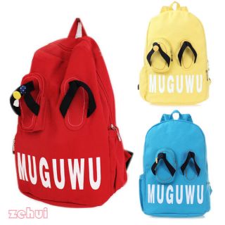 Fashion Cute Lovely Slippers Backpack Handbag Satchel Shoulder Bag