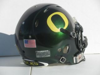  Oregon Ducks Pro Combat Football Helmet Volt with Visor