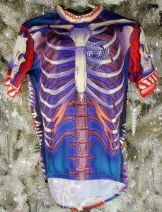 primal wear bone collector short sleeve skeleton design cycling jersey