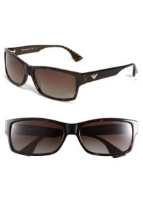 Emporio Armani Rectangular Polarized Sunglasses