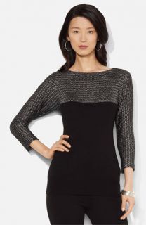 Lauren Ralph Lauren Metallic Colorblock Sweater