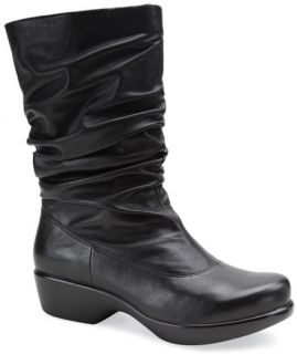 Dansko Womens Aurora Black Nappa Leather Boot EU 41 US 10 5
