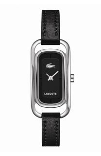 Lacoste Sienna Rectangular Leather Strap Watch