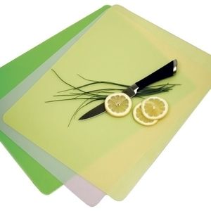Set of 3 Large Flexible Cutting Boards Color Coded Board Mat Not Wood
