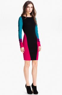 BCBGMAXAZRIA Korin Silk Blend Sweater Dress