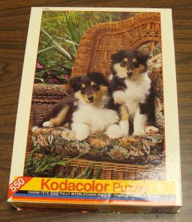  Puppy 550 Piece KODACOLOR1994 Rose Art Jigsaw Puzzle Complete
