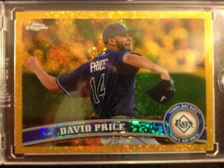 2011 Topps Chrome David Price Canary Diamond Superfractor 1 1 CY Young